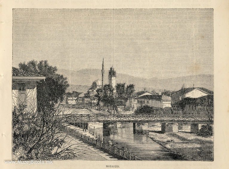 Clock Tower in Bitola - E.Therond, Monastir 1875