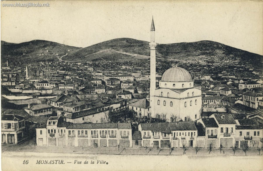 Panorama of Bitola with Isak Mosque 1916