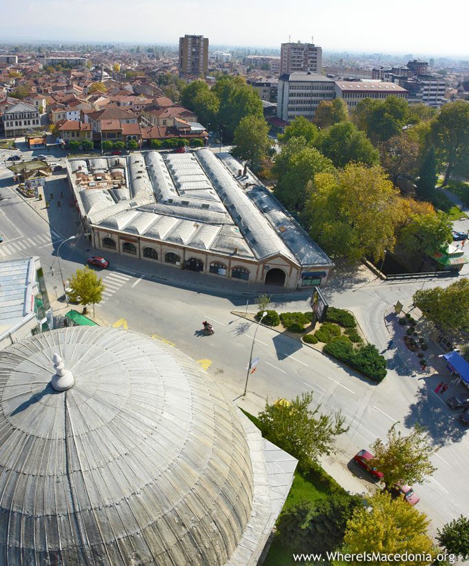 Bezisten Bitola - view from Isak Mosque