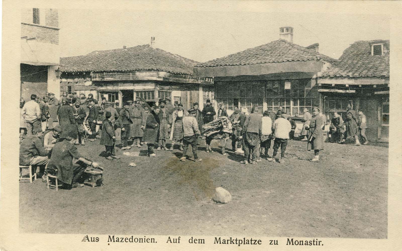 Jewish bazaar, Bitola, 1915