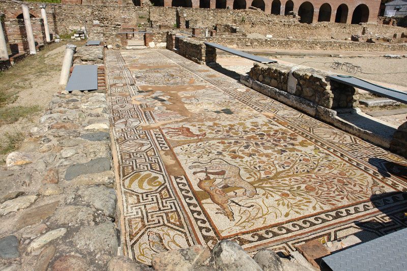 Mosaic Nartex - Large basilica - Heraclea Lyncestis