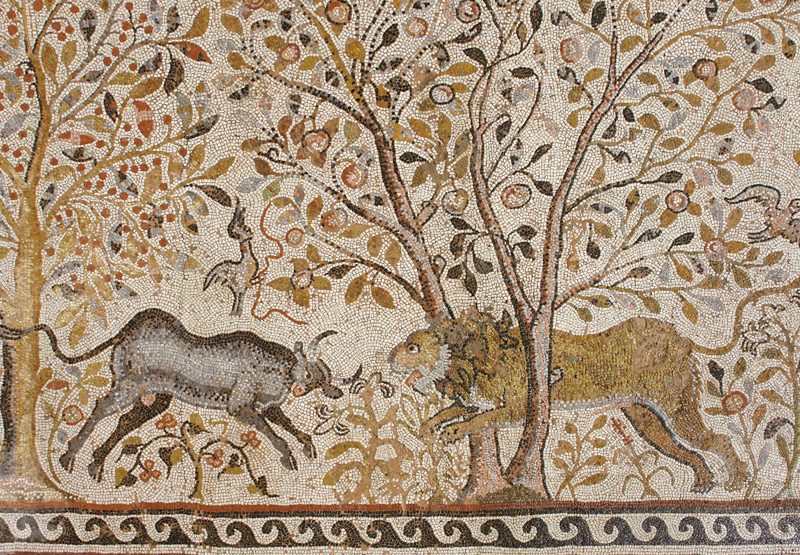 Mosaic Nartex - Large basilica - Heraclea Lyncestis - detail