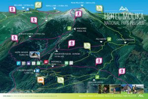 hiking on pelister map