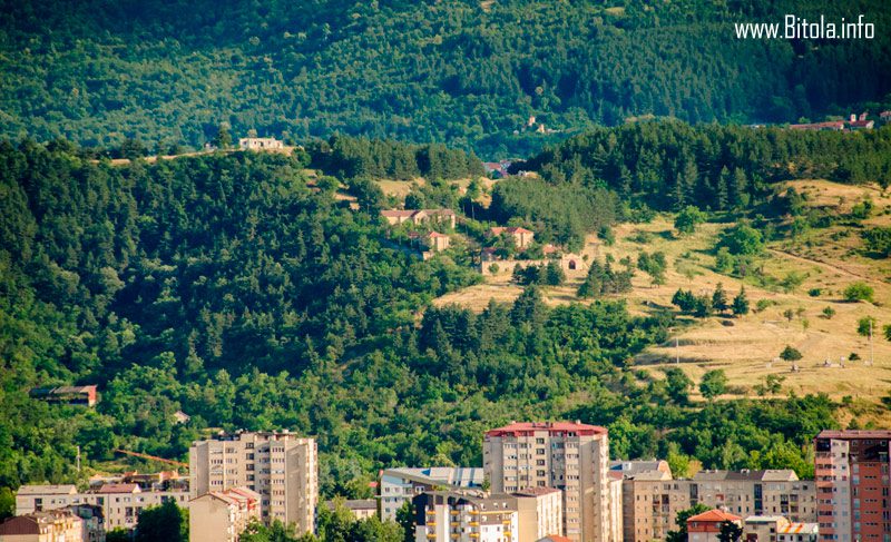 Panorama of Bitola with the Dzepane - old Turkish armory 