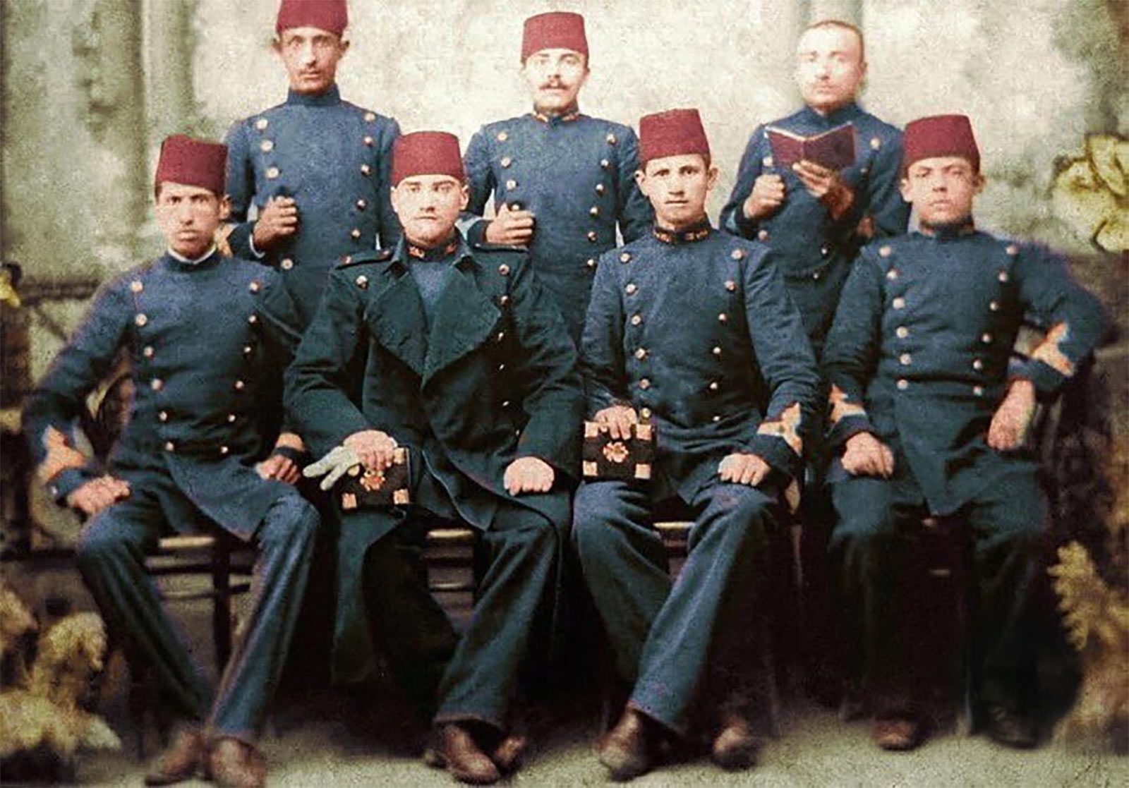 The oldest posed photo of Mustafa Kemal Ataturk, presumably when he was 18-20 years old