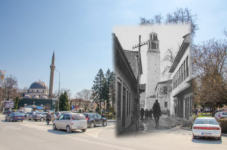 Саат-кулата и Јени џамија за време на Првата светска војна - Битола некогаш и денес