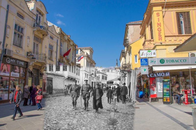 Prince Aleksandar I Karađorđević and admiral Ernest Charles Thomas Troubridge in Bitola - 21 November 1916 - Bitola then and now