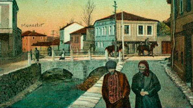 Реката Курдерес - Битола, фотографирано на почетокот на 20 век