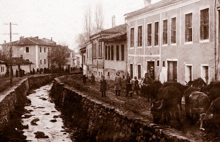 Реката Курдерес - Битола, фотографирано 1916/17 година