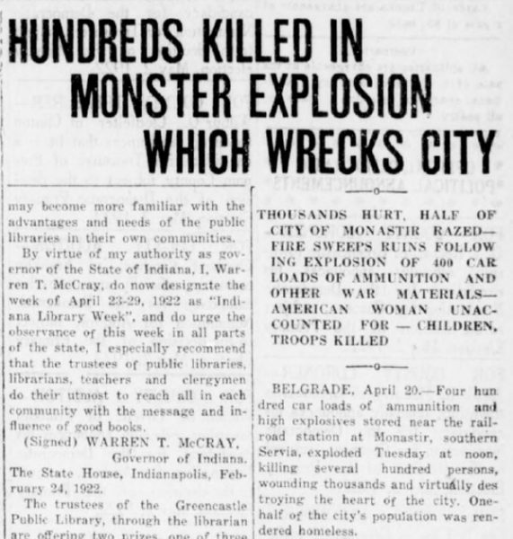 Greencastle Herald, GreenCastle, Indiana, USA Friday, April 21, 1922 