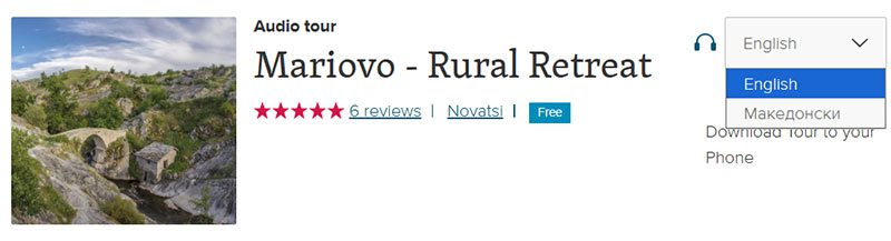Link to Audio tour for Mariovo region