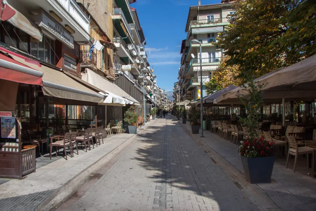 Florina, main pedestrian street