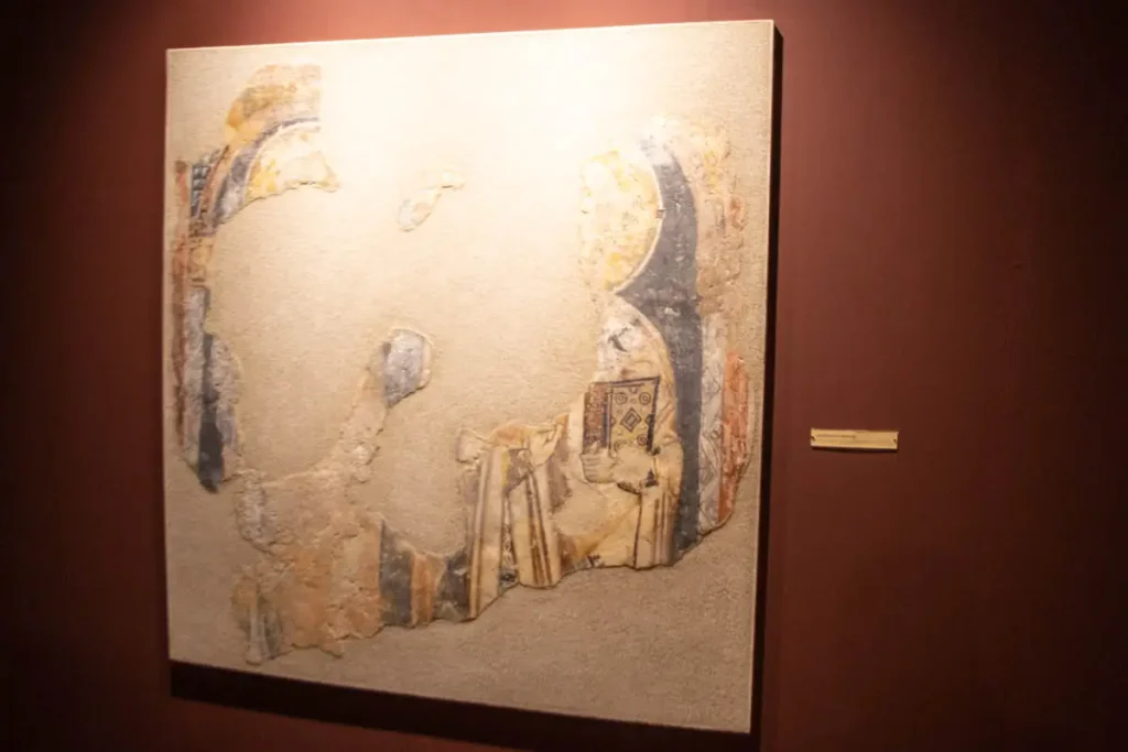 Fragments from the basilica on St. Achillius Island in Prespa